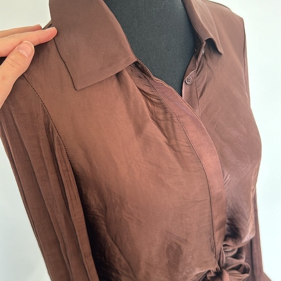 STEVE MADDEN TIE CURIOUS MINI CHICORY COFFEE NEW WITH TAGS - Picture 5 of 14